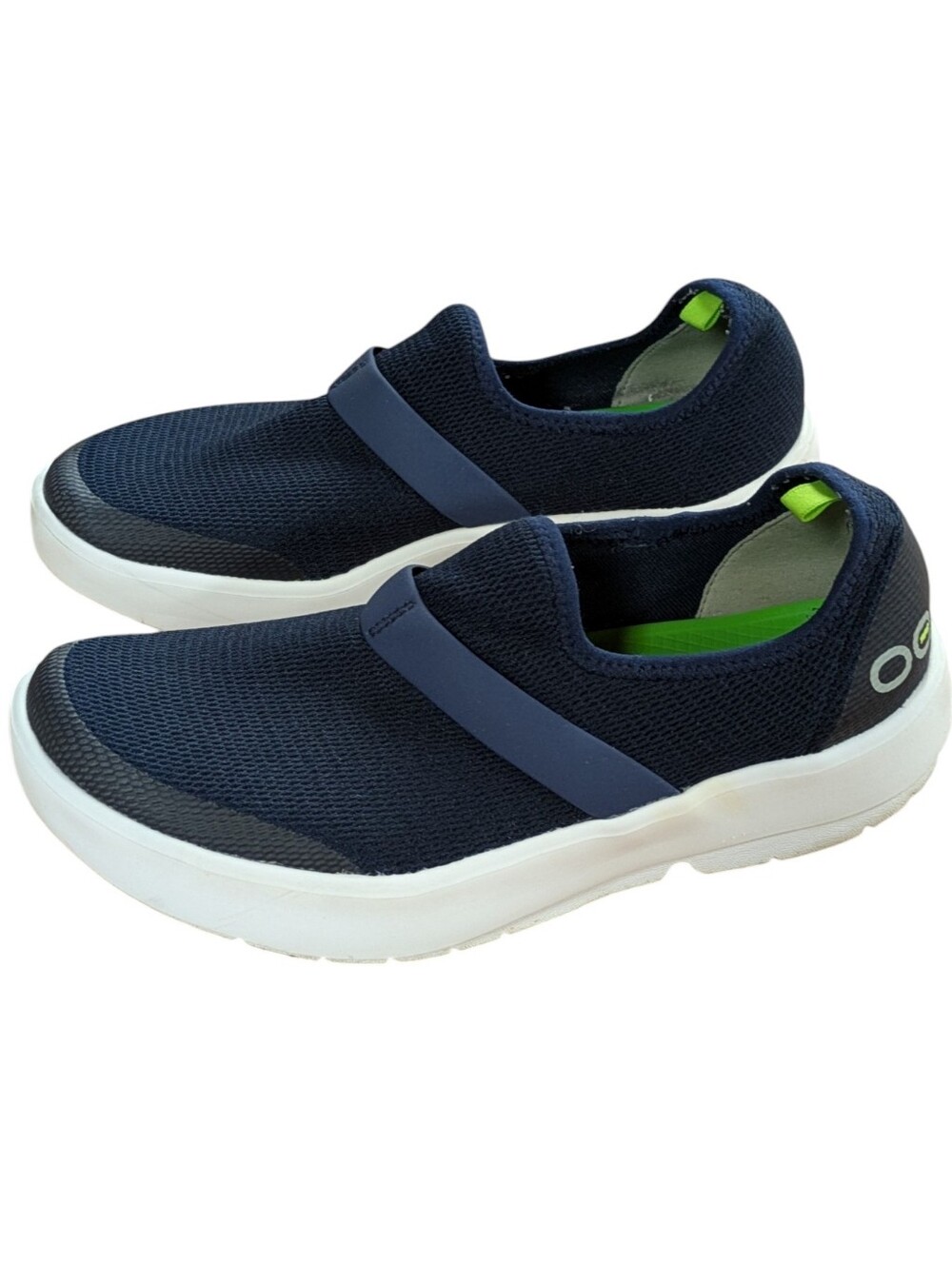 Oofos OOmg Low Navy Slip-On Sport Recovery Shoes Womens Size 8 - Picture 1 of 11
